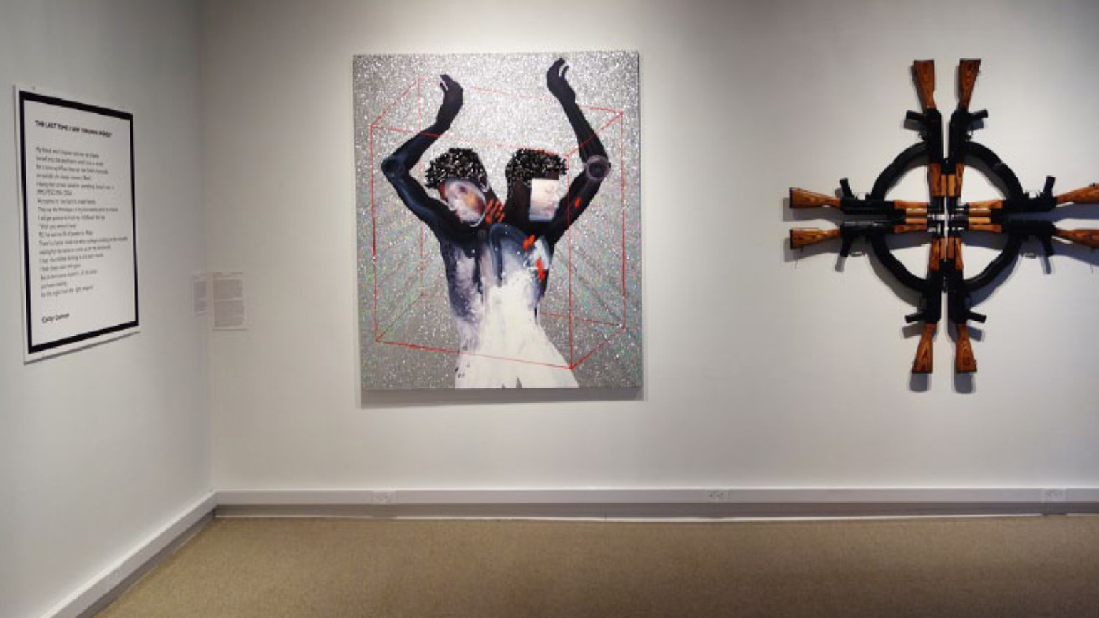 Susanne Slavick curated show UNLOADED about guns in our culture