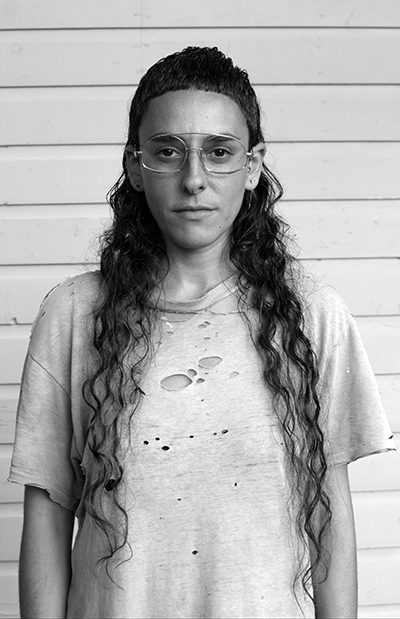 Black and white photograph portrait of Katherine Hubbard