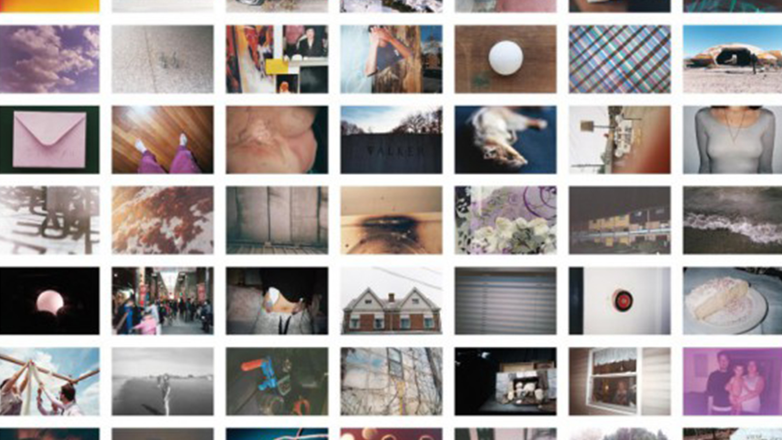 Montage of many snapshot photographs
