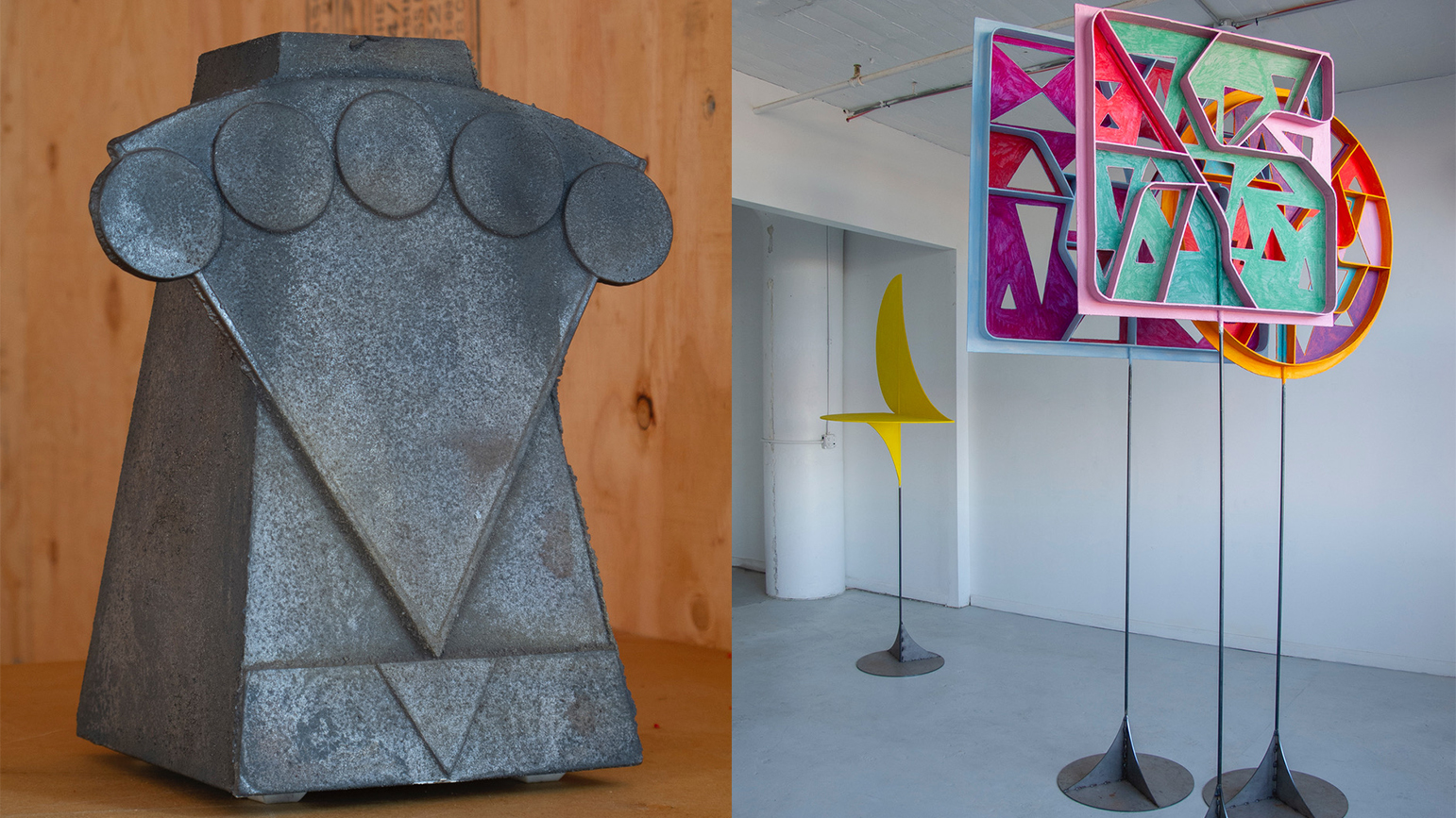 Two sculptures by Halsey Rodman